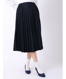 earth music&ecology | ＜WEB限定大きな・小さなサイズ＞すきな丈プリーツスカート ミモレ(スカート)