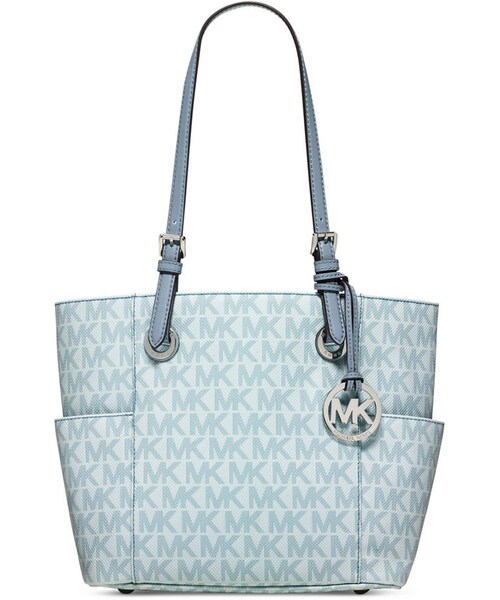 MICHAEL KORS（マイケルコース）の「MICHAEL Michael Kors Signature Medium East West Tote（トートバッグ・レディース・Gold/Silver・One Size）」の2枚目の写真