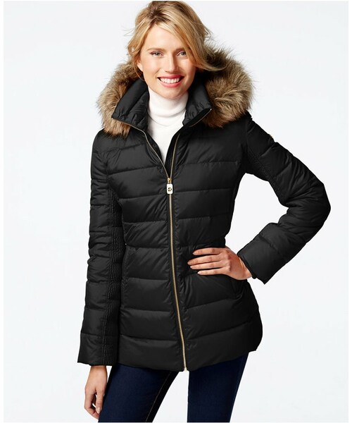 michael kors petite puffer coat
