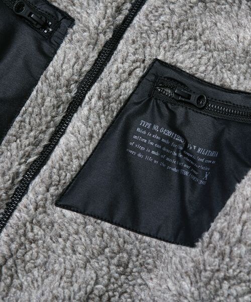 VIRGOwearworks（ヴァルゴウェアワークス）の「Sheep look boa jkt ボアマウンテンジャケット（ジャケット/アウター・メンズ・GRAY/NAVY/BLACK・2/3/4）」の15枚目の写真