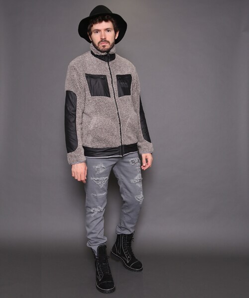 VIRGOwearworks（ヴァルゴウェアワークス）の「Sheep look boa jkt ボアマウンテンジャケット（ジャケット/アウター・メンズ・GRAY/NAVY/BLACK・2/3/4）」の10枚目の写真