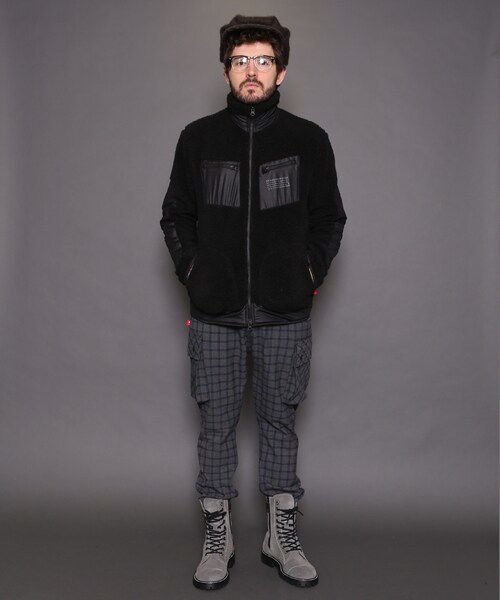 VIRGOwearworks（ヴァルゴウェアワークス）の「Sheep look boa jkt ボアマウンテンジャケット（ジャケット/アウター・メンズ・GRAY/NAVY/BLACK・2/3/4）」の8枚目の写真