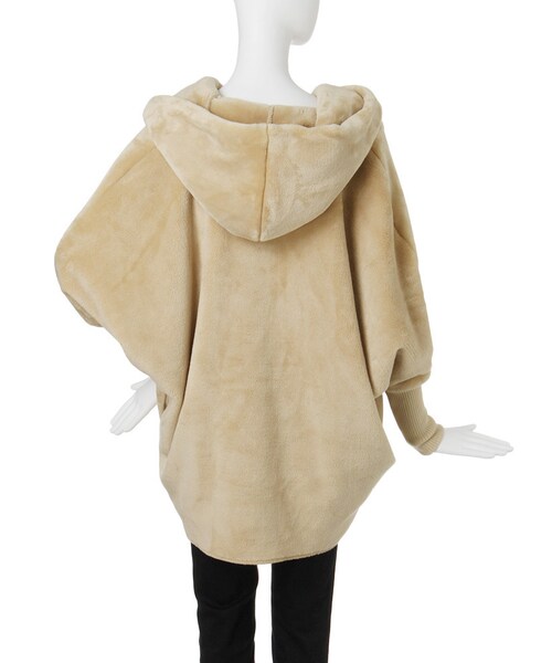 EMODA（エモダ）の「overフードボアコート（ジャケット/アウター・レディース・ブラック/ネイビー/ベージュ・F）」の7枚目の写真