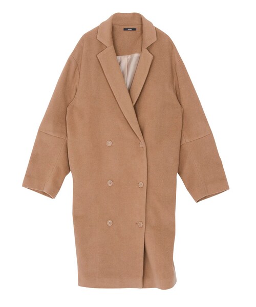 EMODA（エモダ）の「モッサマキシコート（ジャケット/アウター・レディース・グレー/ブラック/ネイビー/ベージュ・F）」の3枚目の写真