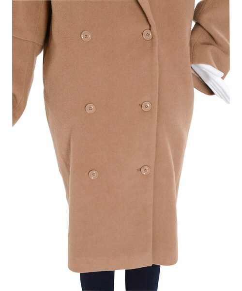 EMODA（エモダ）の「モッサマキシコート（ジャケット/アウター・レディース・グレー/ブラック/ネイビー/ベージュ・F）」の10枚目の写真