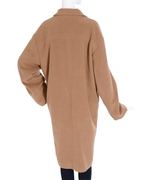 EMODA（エモダ）の「モッサマキシコート（ジャケット/アウター・レディース・グレー/ブラック/ネイビー/ベージュ・F）」の8枚目の写真