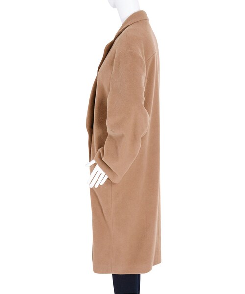 EMODA（エモダ）の「モッサマキシコート（ジャケット/アウター・レディース・グレー/ブラック/ネイビー/ベージュ・F）」の7枚目の写真