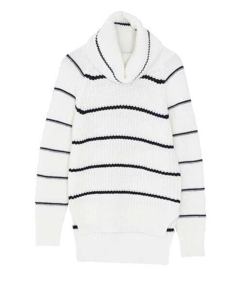 MURUA（ムルーア）の「【MODE】ルーズスリーブオフタートル（トップス・レディース・ブラック/ピンク/ミックス）」の3枚目の写真