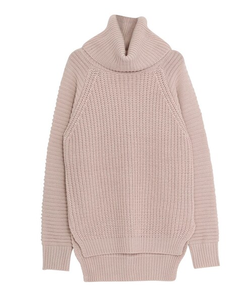 MURUA（ムルーア）の「【MODE】ルーズスリーブオフタートル（トップス・レディース・ブラック/ピンク/ミックス）」の2枚目の写真