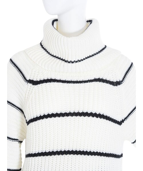 MURUA（ムルーア）の「【MODE】ルーズスリーブオフタートル（トップス・レディース・ブラック/ピンク/ミックス）」の12枚目の写真