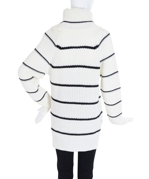 MURUA（ムルーア）の「【MODE】ルーズスリーブオフタートル（トップス・レディース・ブラック/ピンク/ミックス）」の11枚目の写真