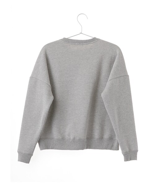 earth music&ecology（アースミュージックアンドエコロジー）の「裏毛グラフィックドロップショルダープルオーバー（トップス・杢ホワイト/杢グレー/ネイビー・F）」の5枚目の写真