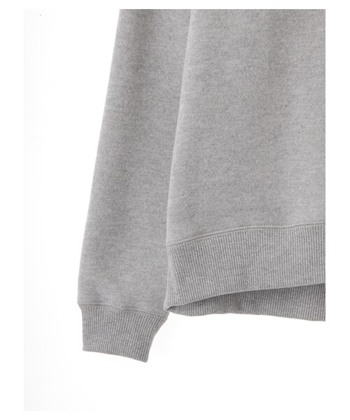 earth music&ecology（アースミュージックアンドエコロジー）の「裏毛グラフィックドロップショルダープルオーバー（トップス・杢ホワイト/杢グレー/ネイビー・F）」の7枚目の写真