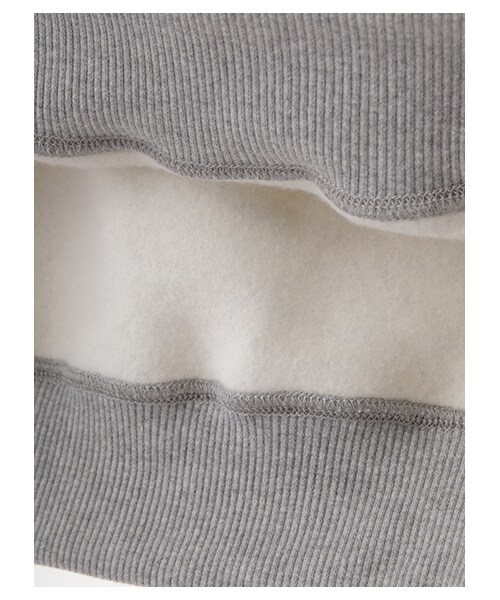 earth music&ecology（アースミュージックアンドエコロジー）の「裏毛グラフィックドロップショルダープルオーバー（トップス・杢ホワイト/杢グレー/ネイビー・F）」の9枚目の写真