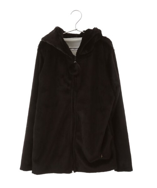 E hyphen world gallery Bon Bon(イーハイフンワールドギャラリーボンボン)の「Rabbit Fur Parka(トップス・オフホワイト/ブラック/ピンク/ベージュ・F)」の2枚目の写真