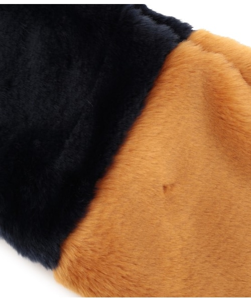 Bonjour Girl（ボンジュールガール）の「FUR MUFLLER（ファッション雑貨・レディース・ブラック/ベージュ/ピンク・F）」の7枚目の写真