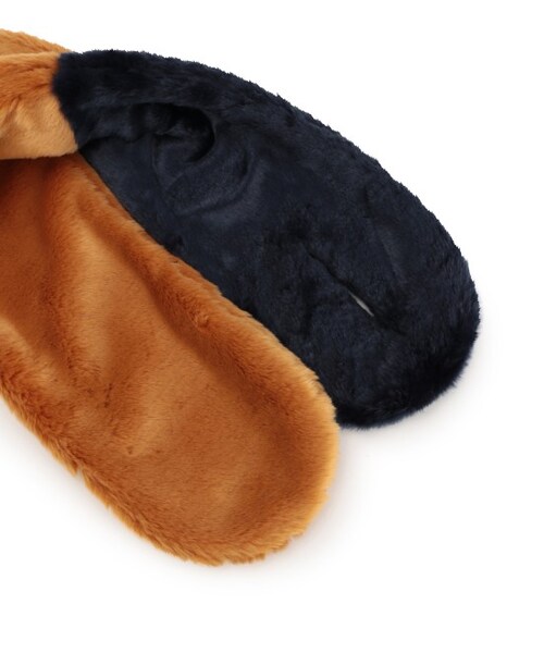 Bonjour Girl（ボンジュールガール）の「FUR MUFLLER（ファッション雑貨・レディース・ブラック/ベージュ/ピンク・F）」の5枚目の写真
