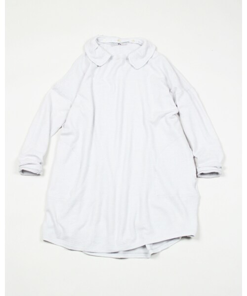 45r フォーティファイブアール の フロート縮絨付け襟チュニック ワンピース ドレス Wear