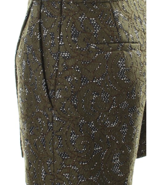 31 Sons de mode（トランテアン　ソン　ドゥ　モード）の「ツイード×レースボンディングラップスカパン（パンツ・レディース・ネイビー/カーキグリーン・36/38）」の6枚目の写真