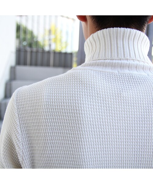 STORES.jp（ストアーズドットジェーピー）の「JIGSAW（ジグソー）NZ MELINO MOSS STITCH TURTLE NECK PULL-OVER（Tシャツ/カットソー・レディース・その他）」の3枚目の写真