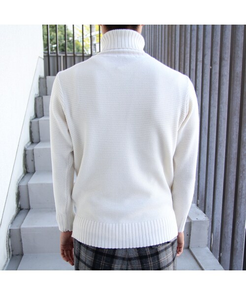STORES.jp（ストアーズドットジェーピー）の「JIGSAW（ジグソー）NZ MELINO MOSS STITCH TURTLE NECK PULL-OVER（Tシャツ/カットソー・レディース・その他）」の2枚目の写真