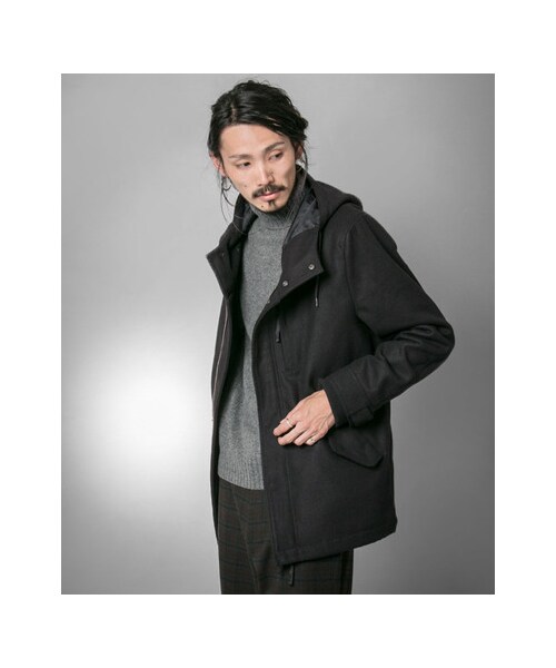 URBAN RESEARCH（アーバンリサーチ）の「メルトンショートモッズブルゾン（ジャケット/アウター・メンズ・NAVY/KHAKI/BLACK・S/M/L）」の4枚目の写真