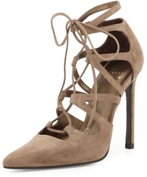 STUART WEITZMAN | Stuart Weitzman Excite Suede Lace-Up Pump(パンプス)