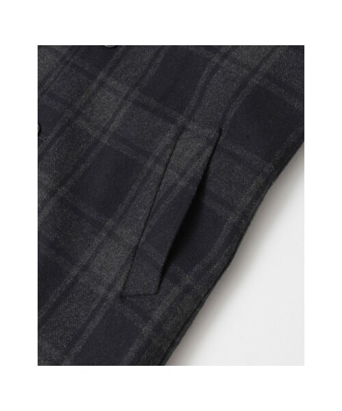 URBAN RESEARCH(アーバンリサーチ)の「フランネルチェックステンカラーコート(ジャケット/アウター・メンズ・Navy/Green・M/L)」の12枚目の写真