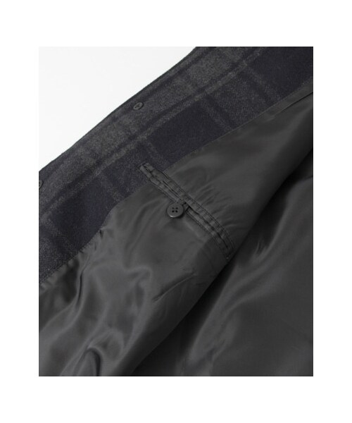 URBAN RESEARCH(アーバンリサーチ)の「フランネルチェックステンカラーコート(ジャケット/アウター・メンズ・Navy/Green・M/L)」の15枚目の写真