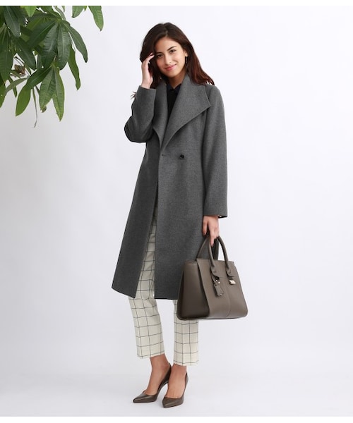 ロペ ROPE カシミア混ウールコート 襟元2way 2way ROPE✨ロペ 