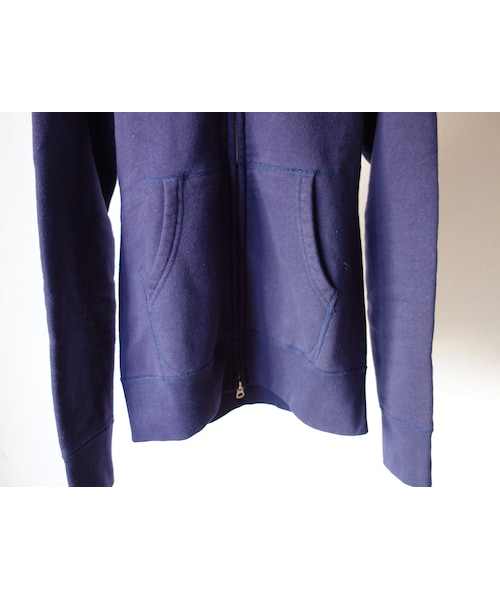 BARNS（バーンズ）の「【完売御礼】Barns Outfitters バーンズアウトフィッターズ BR-4931 吊り編み裏毛ジップパーカー NVY ネイビー（パーカー・メンズ・その他）」の11枚目の写真