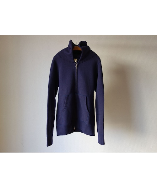 BARNS（バーンズ）の「【完売御礼】Barns Outfitters バーンズアウトフィッターズ BR-4931 吊り編み裏毛ジップパーカー NVY ネイビー（パーカー・メンズ・その他）」の6枚目の写真