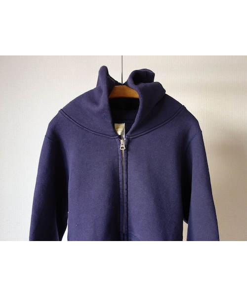 BARNS（バーンズ）の「【完売御礼】Barns Outfitters バーンズアウトフィッターズ BR-4931 吊り編み裏毛ジップパーカー NVY ネイビー（パーカー・メンズ・その他）」の7枚目の写真