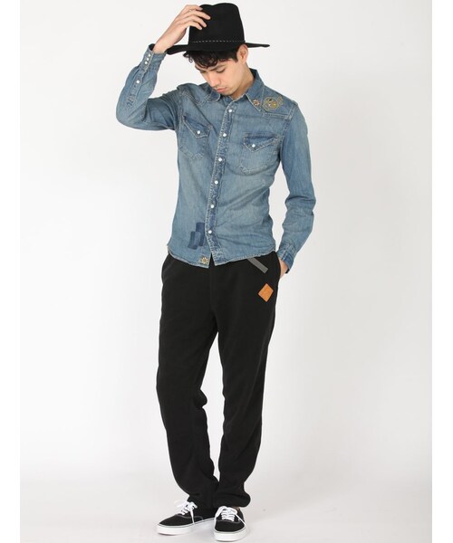 BEAVER(ビーバー)の「MANA-RECYCLE FLEECE(パンツ・メンズ・BLACK/OXFORD/NAVY/D・M/L/XL/S)」の2枚目の写真