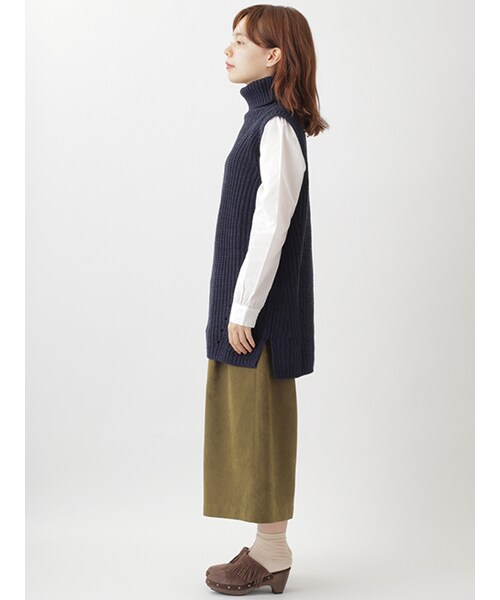 w closet(ダブルクローゼット)の「カルゼガウチョパンツ(パンツ・レディース・カーキ/ブラウン/ブラック・FREE)」の5枚目の写真