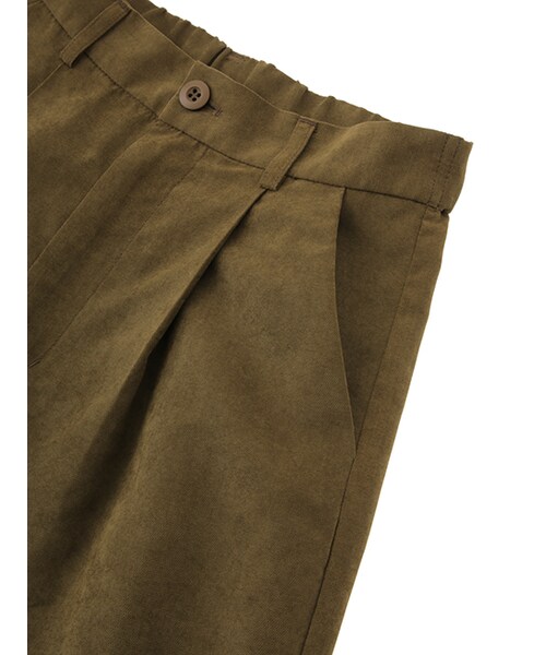 w closet(ダブルクローゼット)の「カルゼガウチョパンツ(パンツ・レディース・カーキ/ブラウン/ブラック・FREE)」の8枚目の写真
