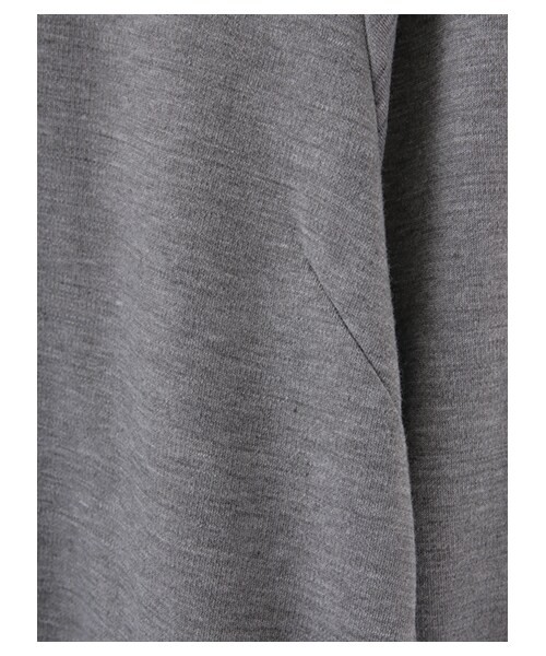 earth music&ecology(アースミュージックアンドエコロジー)の「ウール混ポンチハイネックワンピース(ワンピース/ドレス・杢グレー/キャメル/カーキ/ネイビー・F)」の9枚目の写真