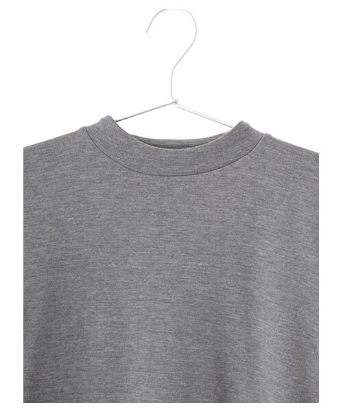 earth music&ecology(アースミュージックアンドエコロジー)の「ウール混ポンチハイネックワンピース(ワンピース/ドレス・杢グレー/キャメル/カーキ/ネイビー・F)」の7枚目の写真