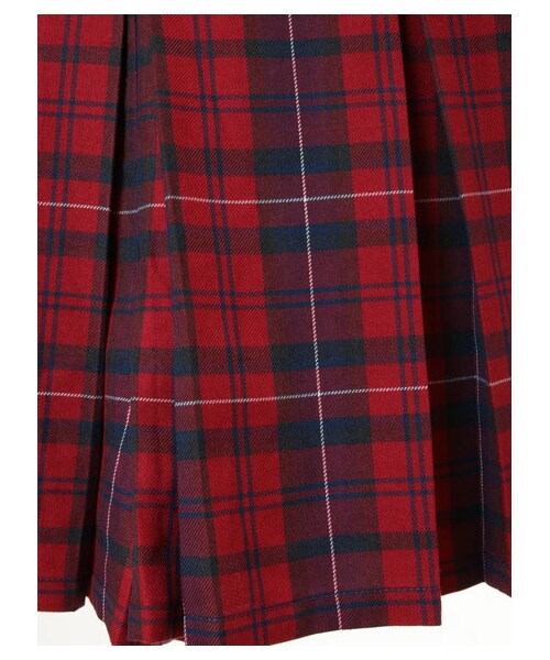 earth music&ecology（アースミュージックアンドエコロジー）の「＜WEB限定大きな・小さなサイズ＞チェックキュロットパンツ（パンツ・ブラック/レッド/ネイビー・XS/L）」の7枚目の写真