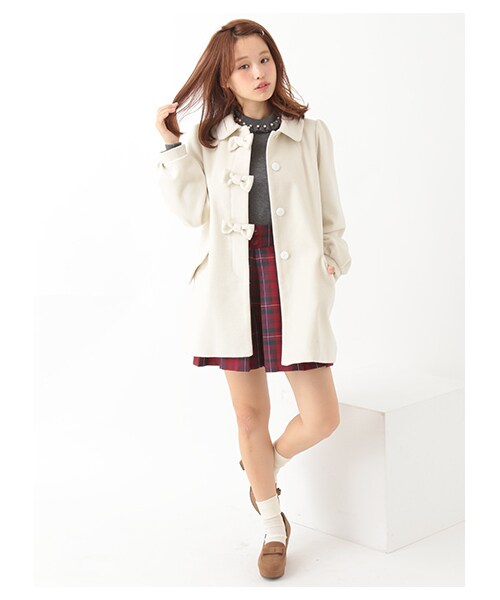 earth music&ecology（アースミュージックアンドエコロジー）の「＜WEB限定大きな・小さなサイズ＞チェックキュロットパンツ（パンツ・ブラック/レッド/ネイビー・XS/L）」の14枚目の写真