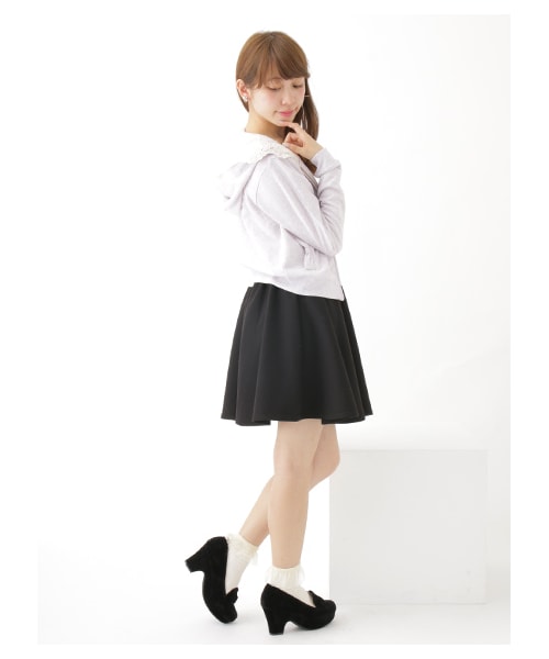 earth music&ecology(アースミュージックアンドエコロジー)の「<WEB限定大きな・小さなサイズ>ドロップショルダーハイネックニット(トップス・アイボリー/杢ライトグレー/ブラック/レッド/ネイビー/ダークグリーン・XS/L)」の20枚目の写真