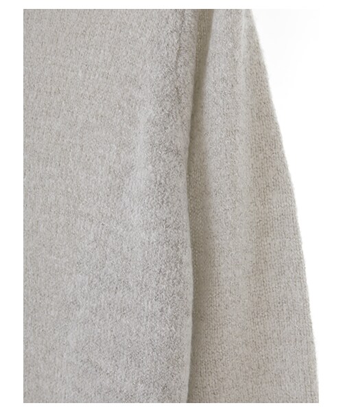 E hyphen world gallery（イーハイフンワールドギャラリー）の「タートルネックIラインワンピース（ワンピース/ドレス・アイボリー/杢グレー/ブラック・F）」の8枚目の写真