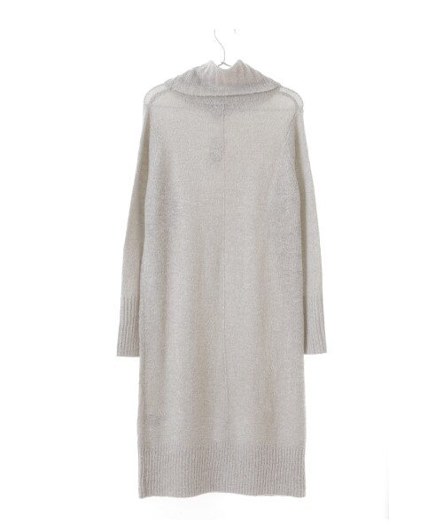 E hyphen world gallery（イーハイフンワールドギャラリー）の「タートルネックIラインワンピース（ワンピース/ドレス・アイボリー/杢グレー/ブラック・F）」の5枚目の写真