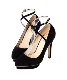 gracegift | 聯名交叉繞踝防水台跟鞋(シューズ)