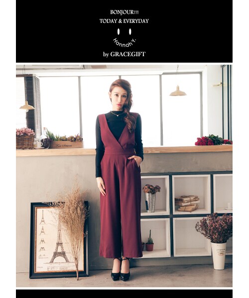 gracegift(グレースギフト)の「聯名交叉繞踝防水台跟鞋(シューズ・レディース・黑/黑(他料)・35/36/37/38/39/40/41)」の19枚目の写真