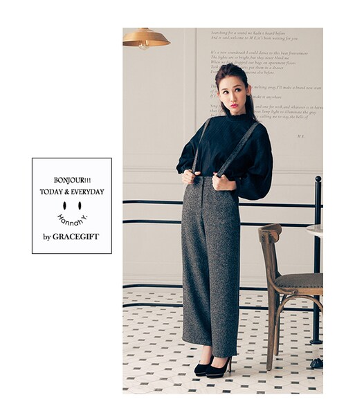 gracegift(グレースギフト)の「聯名交叉繞踝防水台跟鞋(シューズ・レディース・黑/黑(他料)・35/36/37/38/39/40/41)」の9枚目の写真