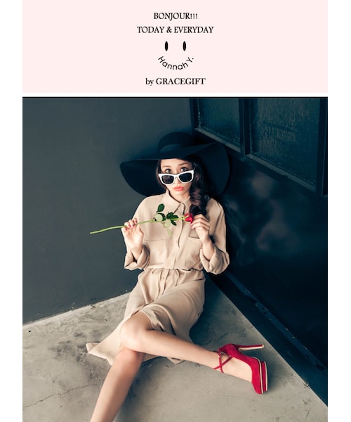 gracegift(グレースギフト)の「聯名交叉繞踝防水台跟鞋(シューズ・レディース・黑/黑(他料)・35/36/37/38/39/40/41)」の5枚目の写真