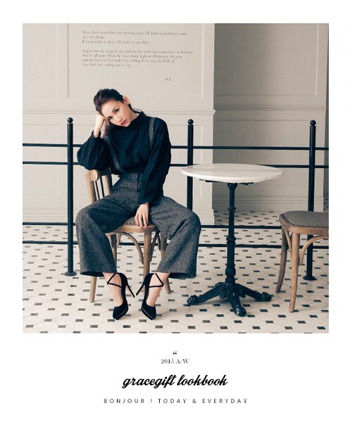 gracegift(グレースギフト)の「聯名交叉繞踝防水台跟鞋(シューズ・レディース・黑/黑(他料)・35/36/37/38/39/40/41)」の8枚目の写真