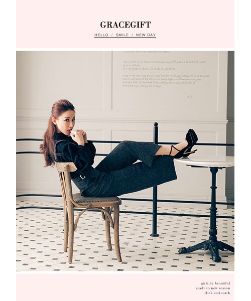 gracegift(グレースギフト)の「聯名交叉繞踝防水台跟鞋(シューズ・レディース・黑/黑(他料)・35/36/37/38/39/40/41)」の10枚目の写真