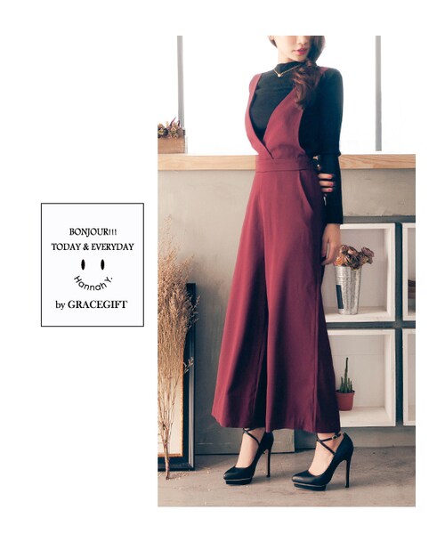 gracegift(グレースギフト)の「聯名交叉繞踝防水台跟鞋(シューズ・レディース・黑/黑(他料)・35/36/37/38/39/40/41)」の21枚目の写真